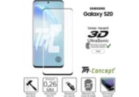 Protège écran TM CONCEPT Verre trempé 3D Samsung Galaxy S20 Noir