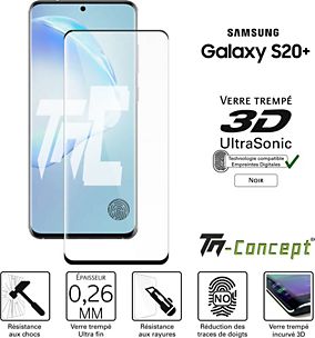 Verre Trempe pour Samsung Galaxy S20 PLUS [Pack 2] Film