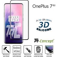 Protège écran TM CONCEPT Verre trempé 3D - OnePlus 7 Pro - Noir