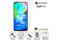 Protège écran TM CONCEPT Verre trempé pour Motorola Moto G8 Power