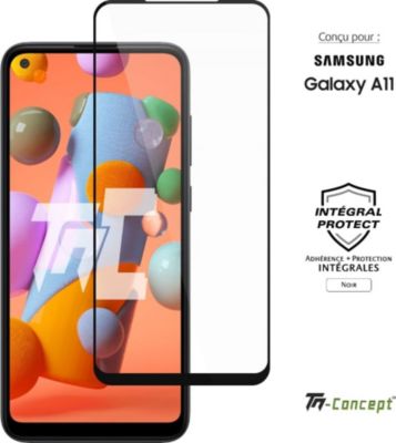 Protège écran TM CONCEPT Verre trempé pour Samsung A11 - Noir Protège écran TM CONCEPT Verre trempé pour Samsung A11 - Noir