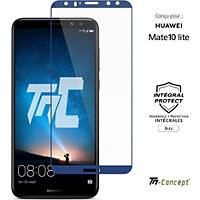 Protège écran TM CONCEPT Verre trempé - Huawei Mate 10 Lite Bleu