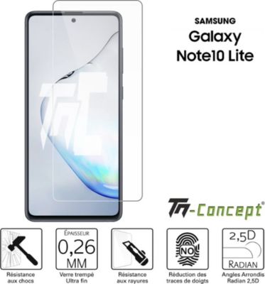 Protège écran TM CONCEPT Verre trempé Samsung Galaxy Note 10 Lite Protège écran TM CONCEPT Verre trempé Samsung Galaxy Note 10 Lite