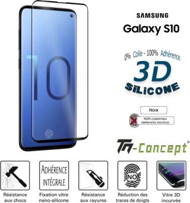 Protège écran TM CONCEPT Verre trempé 3D pour Samsung Galaxy S10 Protège écran TM CONCEPT Verre trempé 3D pour Samsung Galaxy S10
