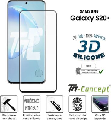 Protège écran TM CONCEPT Verre trempé 3D Samsung Galaxy S20 Plus Protège écran TM CONCEPT Verre trempé 3D Samsung Galaxy S20 Plus