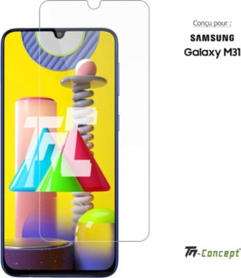Protège écran TM CONCEPT Verre trempé pour Samsung Galaxy M31 Protège écran TM CONCEPT Verre trempé pour Samsung Galaxy M31