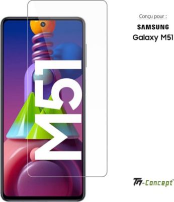 Protège écran TM CONCEPT Verre trempé pour Samsung Galaxy M51 Protège écran TM CONCEPT Verre trempé pour Samsung Galaxy M51