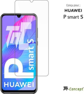 Protège écran TM CONCEPT Verre trempé pour Huawei P Smart S