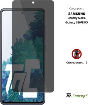 Protège écran TM CONCEPT Verre trempé teinté Samsung Galaxy S20FE Protège écran TM CONCEPT Verre trempé teinté Samsung Galaxy S20FE