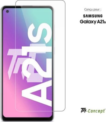 Protège écran TM CONCEPT Verre trempé pour Samsung Galaxy A21S