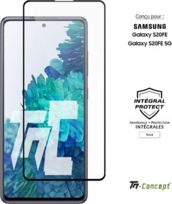 Protège écran TM CONCEPT Verre trempé intégral pour Samsung S20FE Protège écran TM CONCEPT Verre trempé intégral pour Samsung S20FE