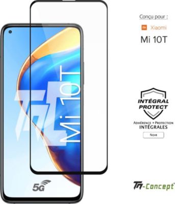 Protège écran TM CONCEPT Verre trempé intégral Xiaomi Mi 10T Noir Protège écran TM CONCEPT Verre trempé intégral Xiaomi Mi 10T Noir