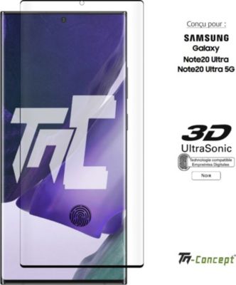 Protège écran TM CONCEPT Verre trempé 3D - Samsung Note 20 Ultra Protège écran TM CONCEPT Verre trempé 3D - Samsung Note 20 Ultra