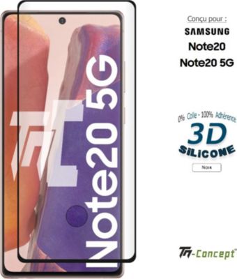 Protège écran TM CONCEPT Verre trempé 3D - Samsung Galaxy Note 20