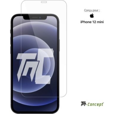 Protège écran TM CONCEPT Verre trempé pour Apple iPhone 12 Mini