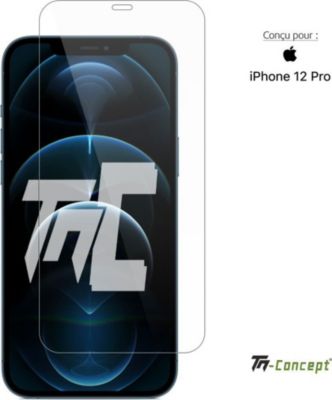 Protège écran TM CONCEPT Verre trempé pour Apple iPhone 12 Pro
