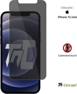 Protège écran TM CONCEPT Verre trempé teinté pour iPhone 12 Mini