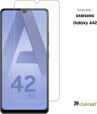 Protège écran TM CONCEPT Verre trempé pour Samsung Galaxy A42 5G Protège écran TM CONCEPT Verre trempé pour Samsung Galaxy A42 5G