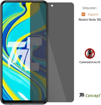 Protège écran TM CONCEPT Verre trempé teinté Xiaomi Redmi Note 9S Protège écran TM CONCEPT Verre trempé teinté Xiaomi Redmi Note 9S