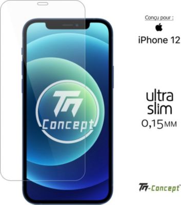 Protège écran TM CONCEPT Verre trempé 0,15mm pour Apple iPhone 12