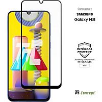 Protège écran TM CONCEPT Verre trempé pour Samsung M31 - Noir