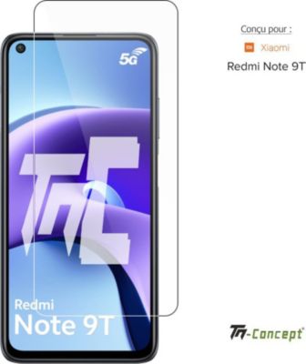 Protège écran TM CONCEPT Verre trempé pour Xiaomi Redmi Note 9T