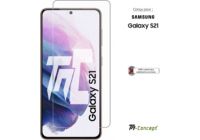 Protège écran TM CONCEPT Verre trempé pour Samsung Galaxy S21