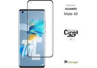 Protège écran TM CONCEPT Verre trempé 3D - Huawei Mate 40 - Noir