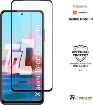 Protège écran TM CONCEPT Verre trempé intégral pour Redmi Note 10