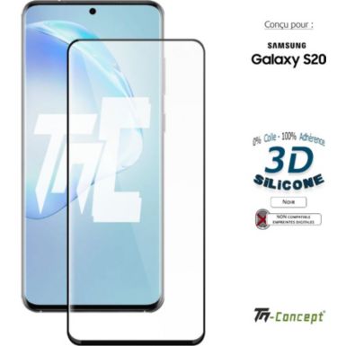Protège écran TM CONCEPT Verre trempé 3D pour Samsung Galaxy S20