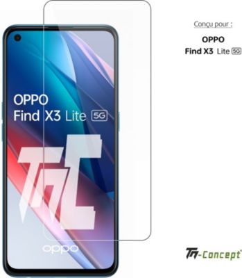 Protège écran TM CONCEPT Verre trempé pour Oppo Find X3 Lite Protège écran TM CONCEPT Verre trempé pour Oppo Find X3 Lite