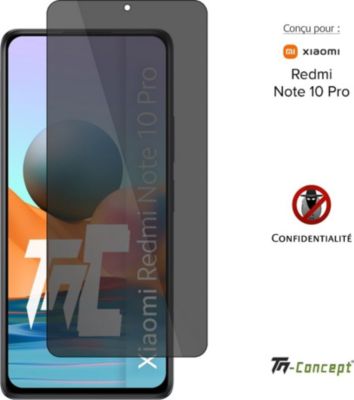 Protège écran TM CONCEPT Verre trempé teinté - Redmi Note 10 Pro Protège écran TM CONCEPT Verre trempé teinté - Redmi Note 10 Pro