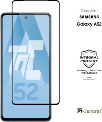 Protège écran TM CONCEPT Verre trempé intégral Samsung Galaxy A52 Protège écran TM CONCEPT Verre trempé intégral Samsung Galaxy A52