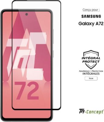 Protège écran TM CONCEPT Verre trempé intégral Samsung Galaxy A72 Protège écran TM CONCEPT Verre trempé intégral Samsung Galaxy A72
