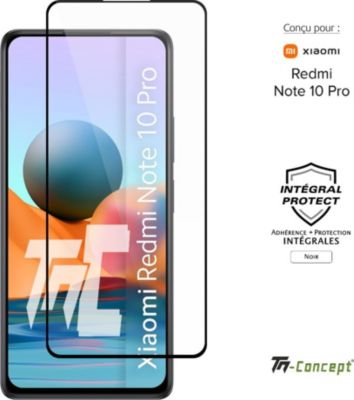 Protège écran TM CONCEPT Verre trempé intégral Redmi Note 10 Pro Protège écran TM CONCEPT Verre trempé intégral Redmi Note 10 Pro