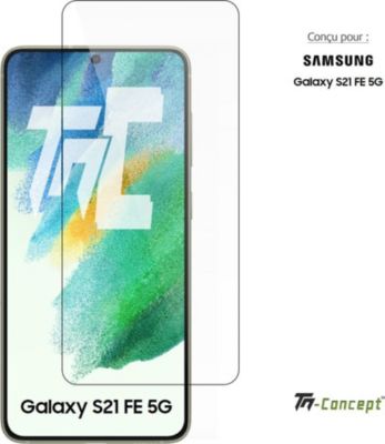 Protège écran TM CONCEPT Verre trempé - Samsung Galaxy S21 FE 5G