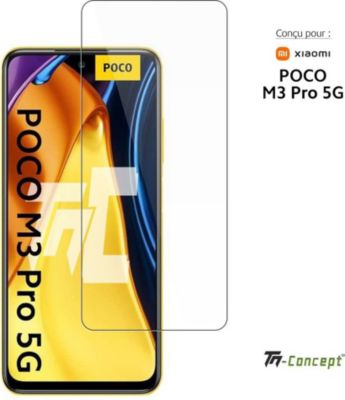 Protège écran TM CONCEPT Verre trempé pour Xiaomi POCO M3 Pro