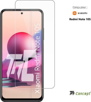 Protège écran TM CONCEPT Verre trempé pour Xiaomi Redmi Note 10S