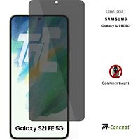 Protège écran TM CONCEPT Verre trempé teinté Samsung Galaxy S21FE