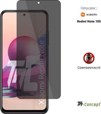 Protège écran TM CONCEPT Verre trempé teinté Xiaomi Redmi Note10S Protège écran TM CONCEPT Verre trempé teinté Xiaomi Redmi Note10S