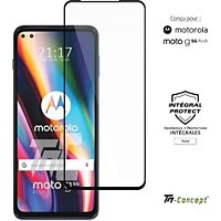 Protège écran TM CONCEPT Verre trempé pour Motorola G 5G + Noir