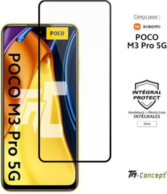 Protège écran TM CONCEPT Verre trempé intégral Xiaomi POCO M3 Pro
