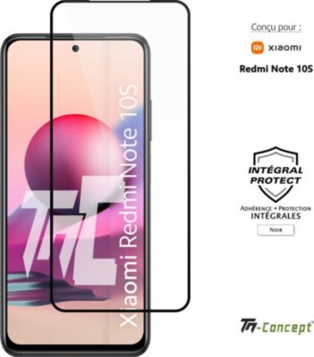 Protège écran TM CONCEPT Verre trempé intégral - Redmi Note 10S