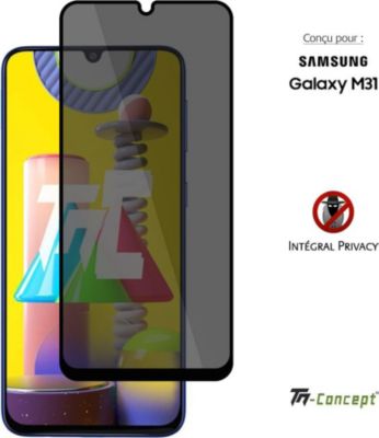Protège écran TM CONCEPT Verre trempé Privacy pour Samsung M31