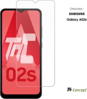 Protège écran TM CONCEPT Verre trempé pour Samsung Galaxy A02s
