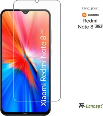 Protège écran TM CONCEPT Verre trempé - Xiaomi Redmi Note 8 2021