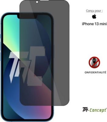 Protège écran TM CONCEPT Verre trempé teinté Apple iPhone 13 Mini