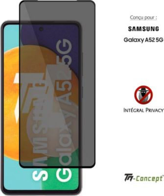 Protège écran TM CONCEPT Verre trempé teinté pour Samsung A52 5G Protège écran TM CONCEPT Verre trempé teinté pour Samsung A52 5G