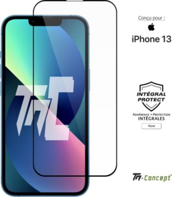 Protège écran TM CONCEPT Verre trempé intégral - Apple iPhone 13 Protège écran TM CONCEPT Verre trempé intégral - Apple iPhone 13
