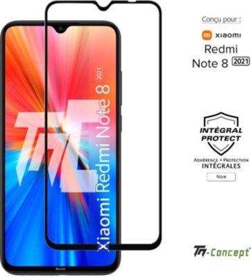 Protège écran TM CONCEPT Verre trempé intégral Redmi Note 8 2021